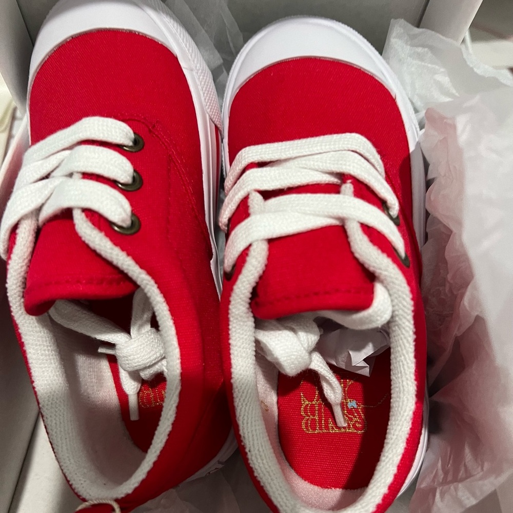 Beaufort Bonnet red prep step sneakers. New in box size 8 toddler